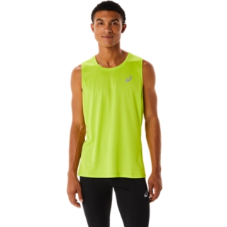 Men's CORE SINGLET, Lime Zest, Sleeveless Tops