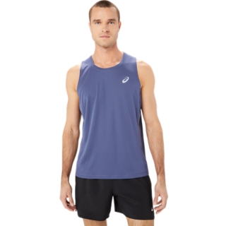 Men\'s CORE SINGLET | Thunder Blue | Short Sleeve Shirts | ASICS PT