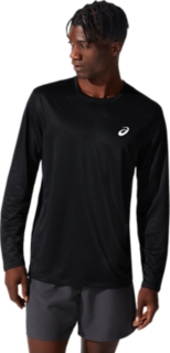 Men's CORE LS TOP | Performance Black | Long Sleeve Shirts | ASICS UK