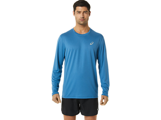 Image 1 of 6 of Men's Azure CORE LS TOP Men's Sports Long Sleeve Shirts