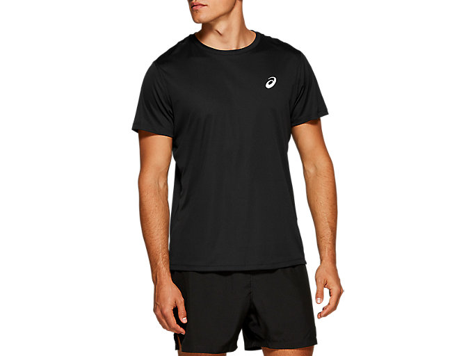 Image 1 of 6 of Homme Performance Black CORE SS TOP T-shirts manches courtes running & sport pour hommes