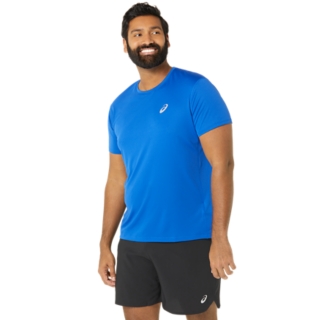 Asics t cheap shirt junior bleu