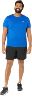 Men\'s Sleeve UK | Asics SS Shirts | | TOP Short ASICS Blue CORE