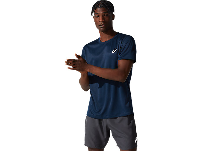 Men\'s CORE SS TOP | French Blue | Short Sleeve Shirts | ASICS IE