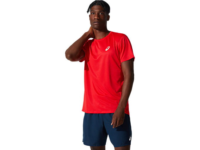 Image 1 of 5 of Men's Classic Red CORE SS TOP Men's Sports Short Sleeve Shirts