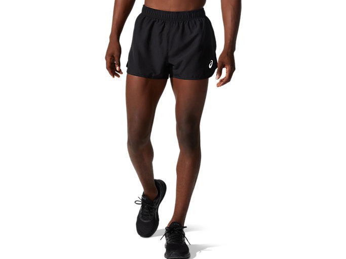 Image 1 of 5 of Men's Performance Black CORE SPLIT SHORT Men's Shorts