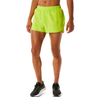 Men's CORE SPLIT SHORT | Lime Zest | Shorts | ASICS IE