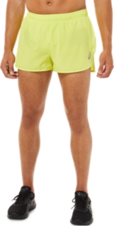 Men s CORE SPLIT SHORT Sour Yuzu Shorts ASICS FR