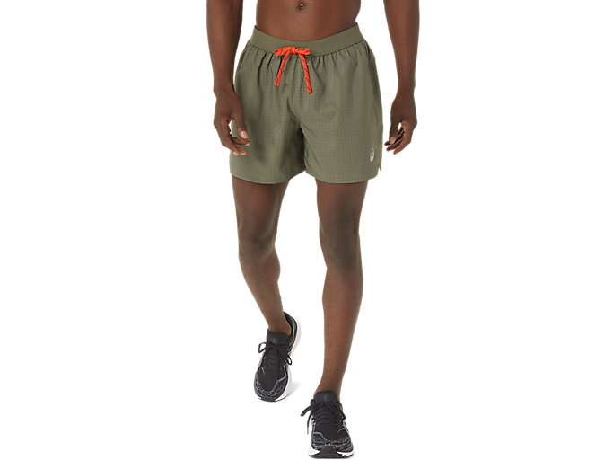 Image 1 of 8 of Homem Mantle Green FUJITRAIL LOGO SHORT Men's Sports Shorts