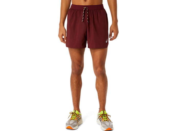 Image 1 of 8 of Men's Antique Red/Bright Orange FUJITRAIL LOGO SHORT Men's Shorts