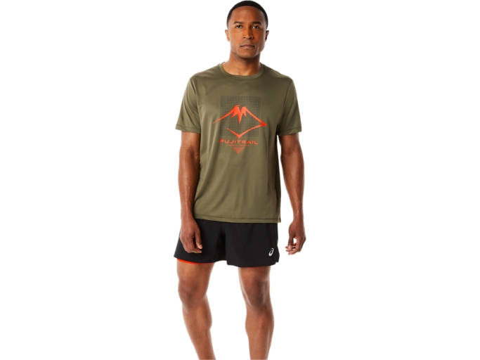 MEN'S FUJITRAIL LOGO SHORT SLEEVE TOP | Mantle Green | T-Shirts