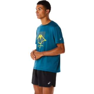 MEN'S FUJITRAIL LOGO SHORT SLEEVE TOP | Ink Teal | T-Shirts & Tops