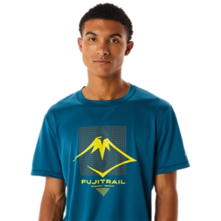 MEN'S FUJITRAIL LOGO SHORT SLEEVE TOP | Ink Teal | T-Shirts & Tops