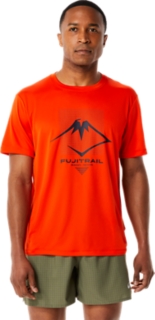 MEN'S FUJITRAIL LOGO SHORT SLEEVE TOP | Cherry Tomato | T-Shirts