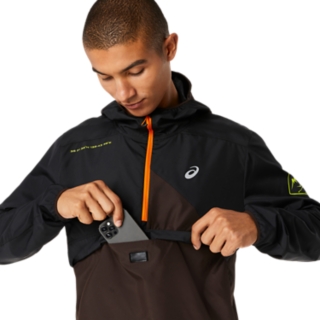 FUJITRAIL ANORAK PERFORMANCE BLACK/DARK AUBURN