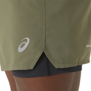 MEN'S ROAD 2-N-1 5IN SHORT | Mantle Green/Performance Black | Shorts | ASICS