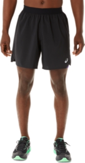 MEN'S 2-N-1 SHORT Performance Black/Grape | Shorts | ASICS