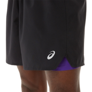 MEN'S ROAD 2-N-1 7IN SHORT | Performance Black/Grape Jam Shorts