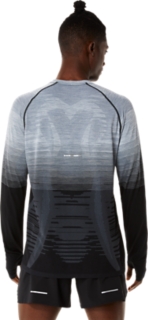 MEN'S SEAMLESS LONG SLEEVE TOP, Performance Black/Carrier Grey, Long  Sleeve Shirts