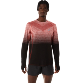 MEN'S SEAMLESS LONG SLEEVE TOP, Performance Black/Carrier Grey, Long  Sleeve Shirts