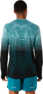 MEN'S SEAMLESS LONG SLEEVE TOP, Velvet Pine/Performance Black, Long Sleeve  Shirts