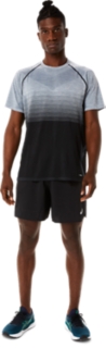 Men's MATCH SS TOP, Performance Black/Carrier Grey