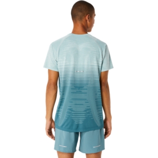 SEAMLESS SS TOP OCEAN HAZE/FOGGY TEAL