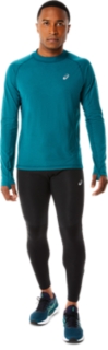 MEN'S WINTER RUN LONG SLEEVE TOP, Velvet Pine