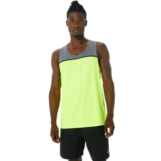 MEN'S PR LYTE SINGLET | Safety Yellow/Metropolis | Sleeveless Shirts ...