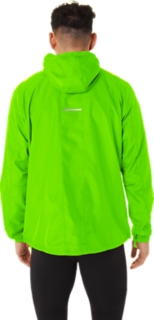 RUN HOOD JACKET Men Electric Lime Men s Jackets Vests ASICS Outlet IE