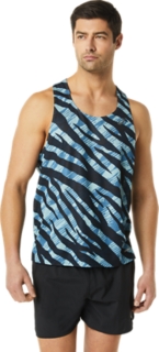 VENTILATE ACTIBREEZE SINGLET AOP | アズール／Pブラック | メンズ T