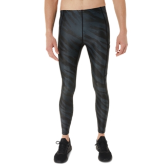 ランニンググラフィックドライロングタイツ パフォーマンスブラック メンズ インナー タイツ Asics公式通販