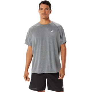 MEN\'S READY-SET LYTE SHORT Grey Heather | Tops | Dark | T-Shirts & ASICS SLEEVE