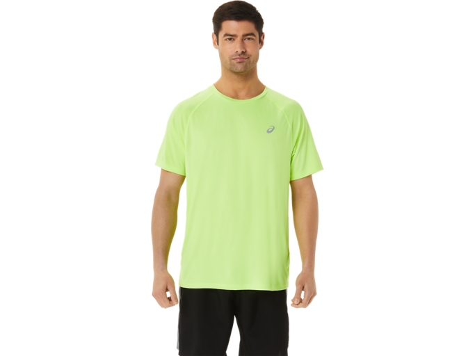 MEN'S READY-SET LYTE SHORT SLEEVE | Hazard Green Heather | T-Shirts & Tops  | ASICS