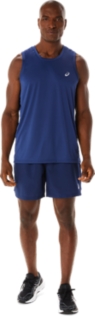 MEN'S READY-SET LYTE SINGLET, Indigo Blue, Sleeveless Shirts