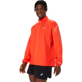 Orange running jacket online mens