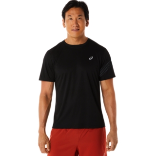 Men's SEAMLESS SS TOP, Performance Black/Carrier Grey, Short Sleeve Shirts