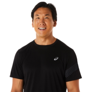 Men's SEAMLESS SS TOP, Performance Black/Carrier Grey