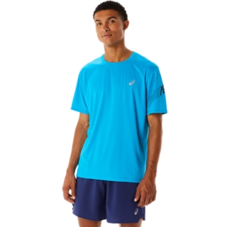 Asics t shirt femme cyan on sale