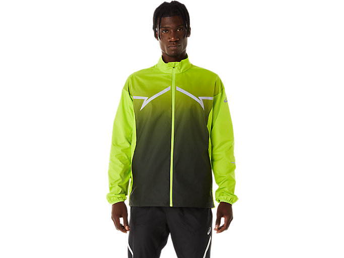 Image 1 of 10 of Men's Lime Zest/Performance Black LITE-SHOW JACKET Men's Sports Jackets & Sports Vests