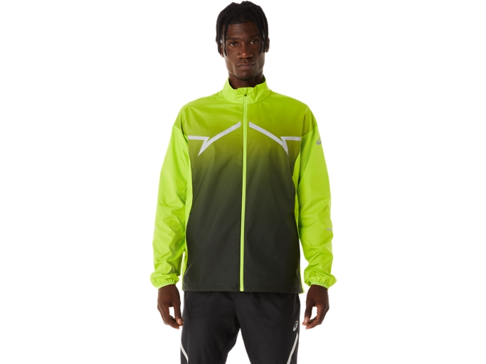 MEN'S LITE-SHOW JACKET | Lime Zest/Performance Black | Jackets & Outerwear  | ASICS