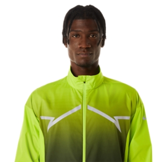 MEN\'S LITE-SHOW JACKET | Lime Zest/Performance Black | Jackets & Outerwear  | ASICS