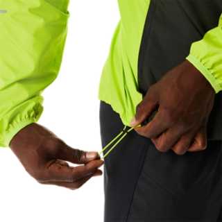 MEN\'S LITE-SHOW JACKET | Lime | Outerwear Jackets & Zest/Performance Black | ASICS