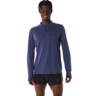 MEN'S METARUN 1/2 ZIP LONG SLEEVE TOP | Indigo Blue | Long Sleeve