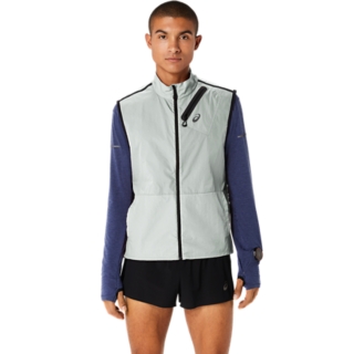 Men's METARUN PACKABLE VEST, Light Sage, Giacche E Gilet