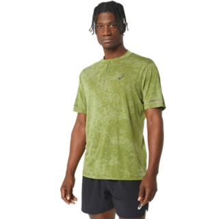 Men's METARUN 1/2 ZIP SS TOP - PATTERN | Cactus | Short Sleeve