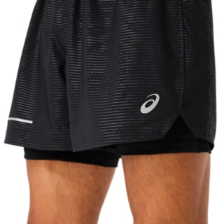 LITE-SHOW 2-N-1 5IN SHORT PERFORMANCE BLACK/PERFORMANCE BLACK