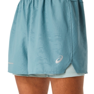 LITE-SHOW 2-N-1 5IN SHORT | Foggy Teal/Ocean Haze | Shorts | ASICS