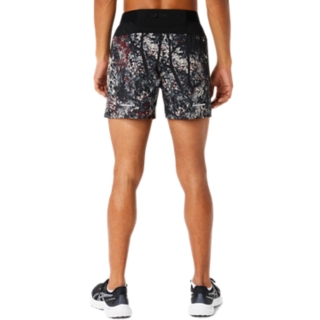 ALL OVER PRINT 5IN SHORT | Performance Black/Antique Red | Shorts | ASICS