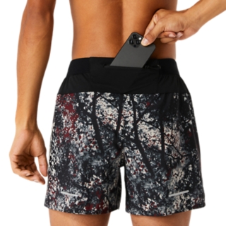 OVER ASICS Performance Black/Antique | SHORT | PRINT Shorts 5IN Red | ALL